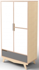 Шафа IndigoWood Scandic white / gray